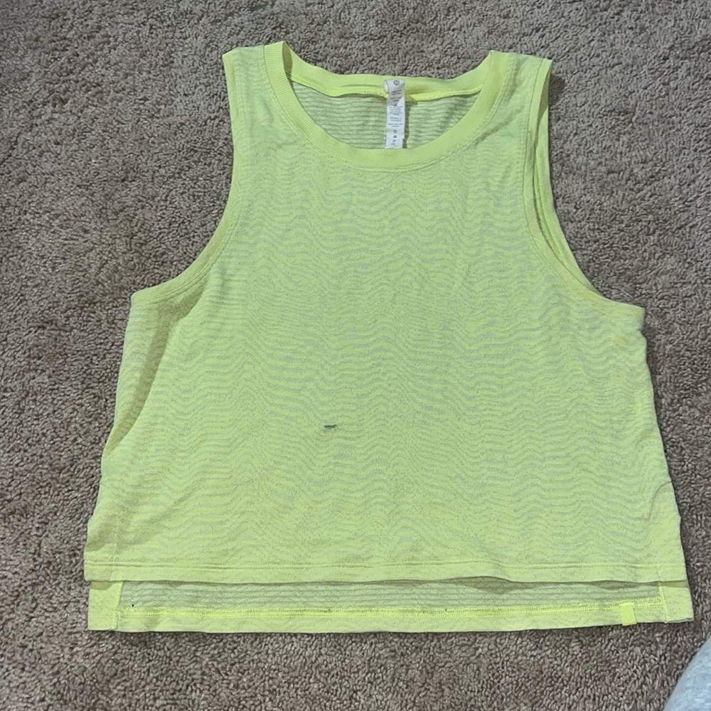 Neon Green/Yellow lululemon tank